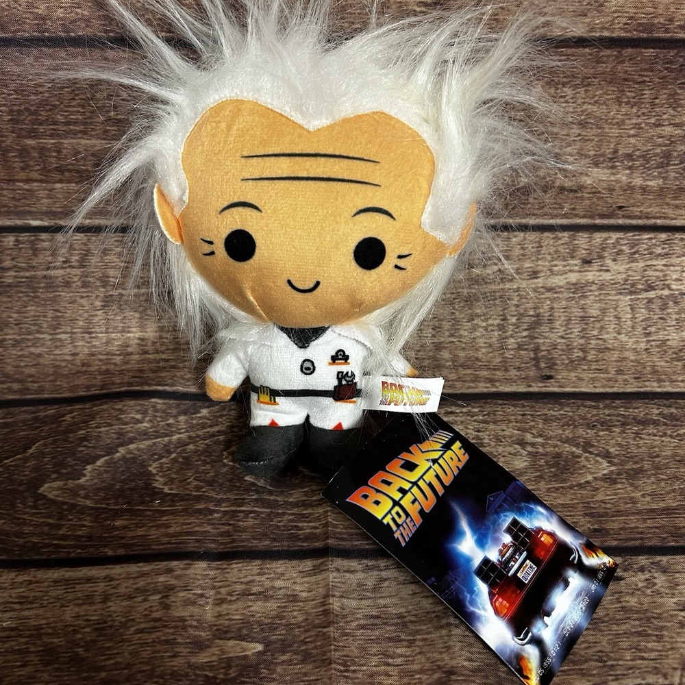 Back To The Future Doc Brown Plush Toy factory 7" Universal Studios New With Tag